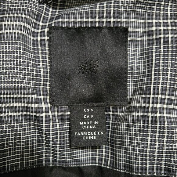 H&M Men’s Black & White Plaid Puffer Jacket – Size Small (NWOT) - Picture 7 of 8